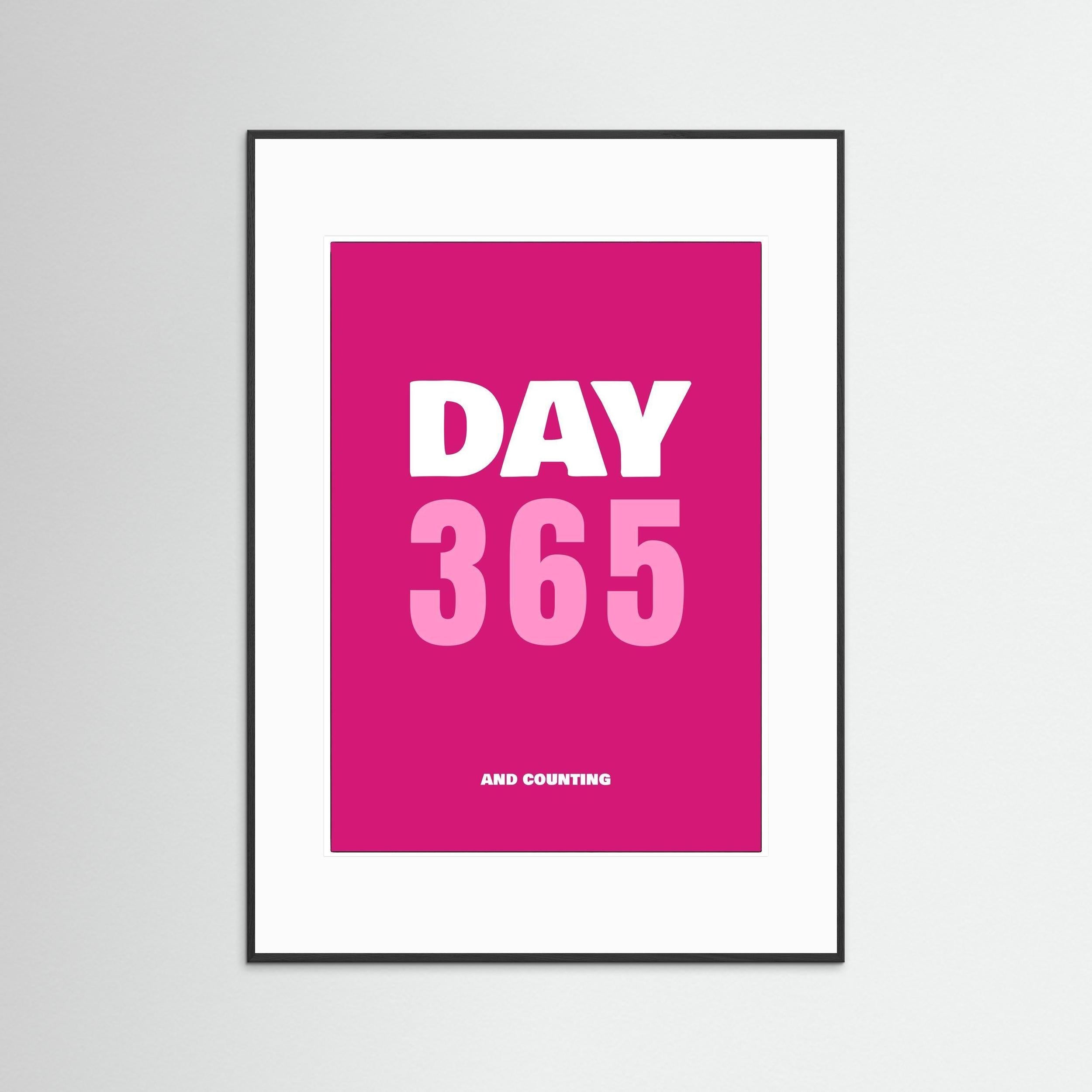 Day 365 - Pink - Framed