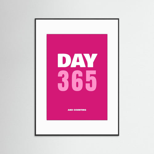 Day 365 - Pink - Framed