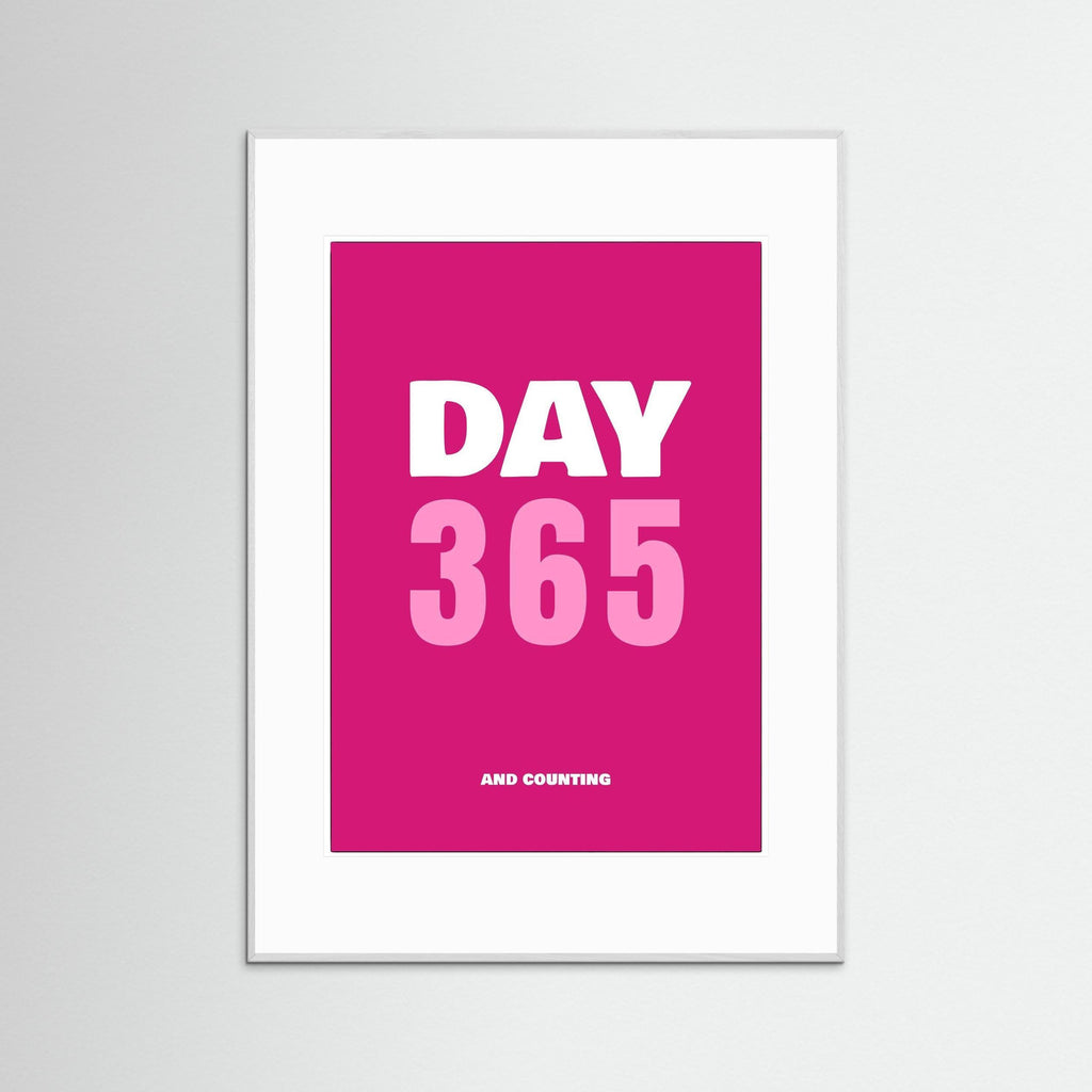 Day 365 - Pink - Framed