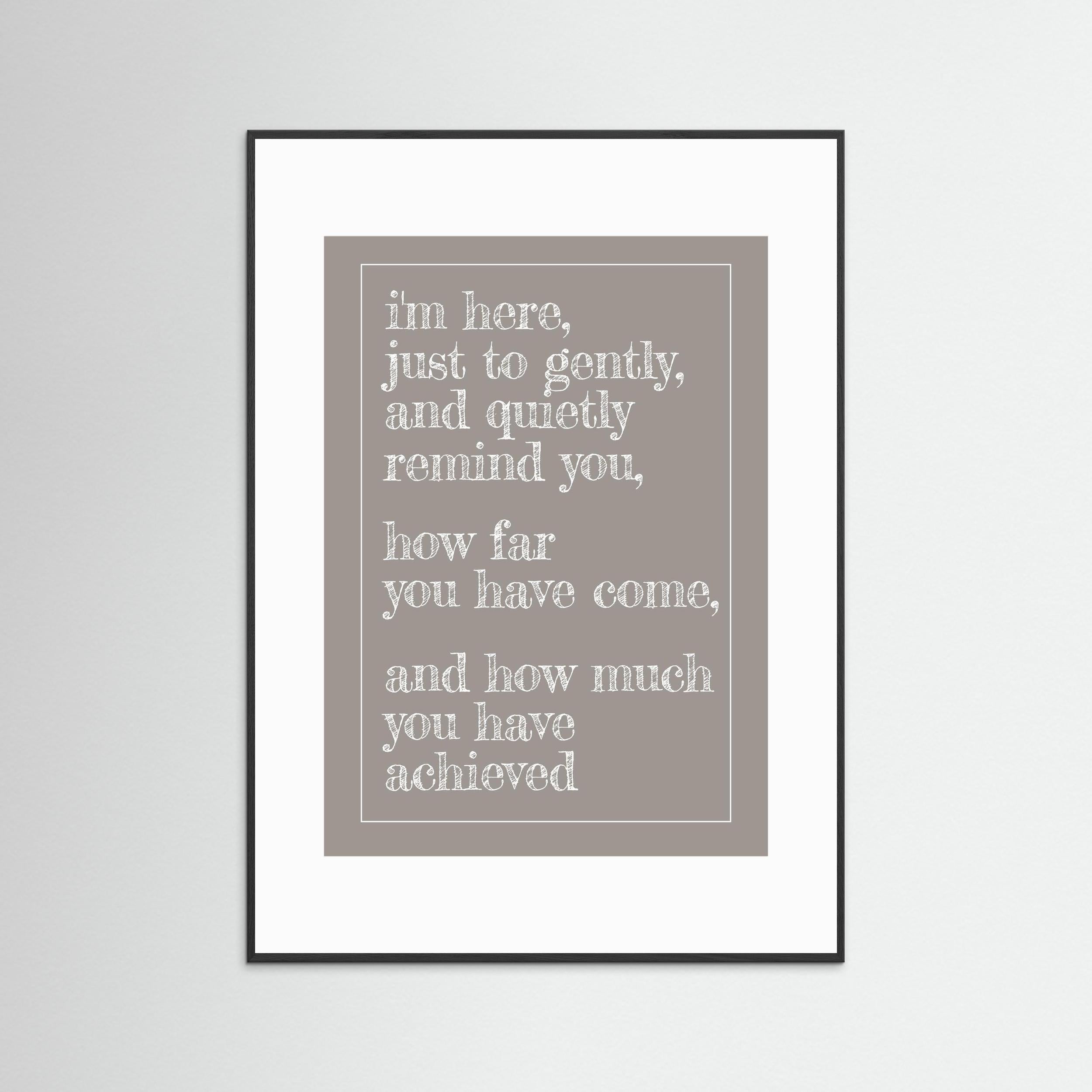 I'm Here... - Framed 