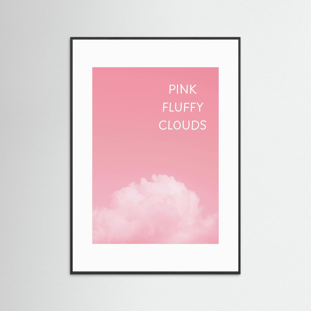 Pink Fluffy Clouds - Framed