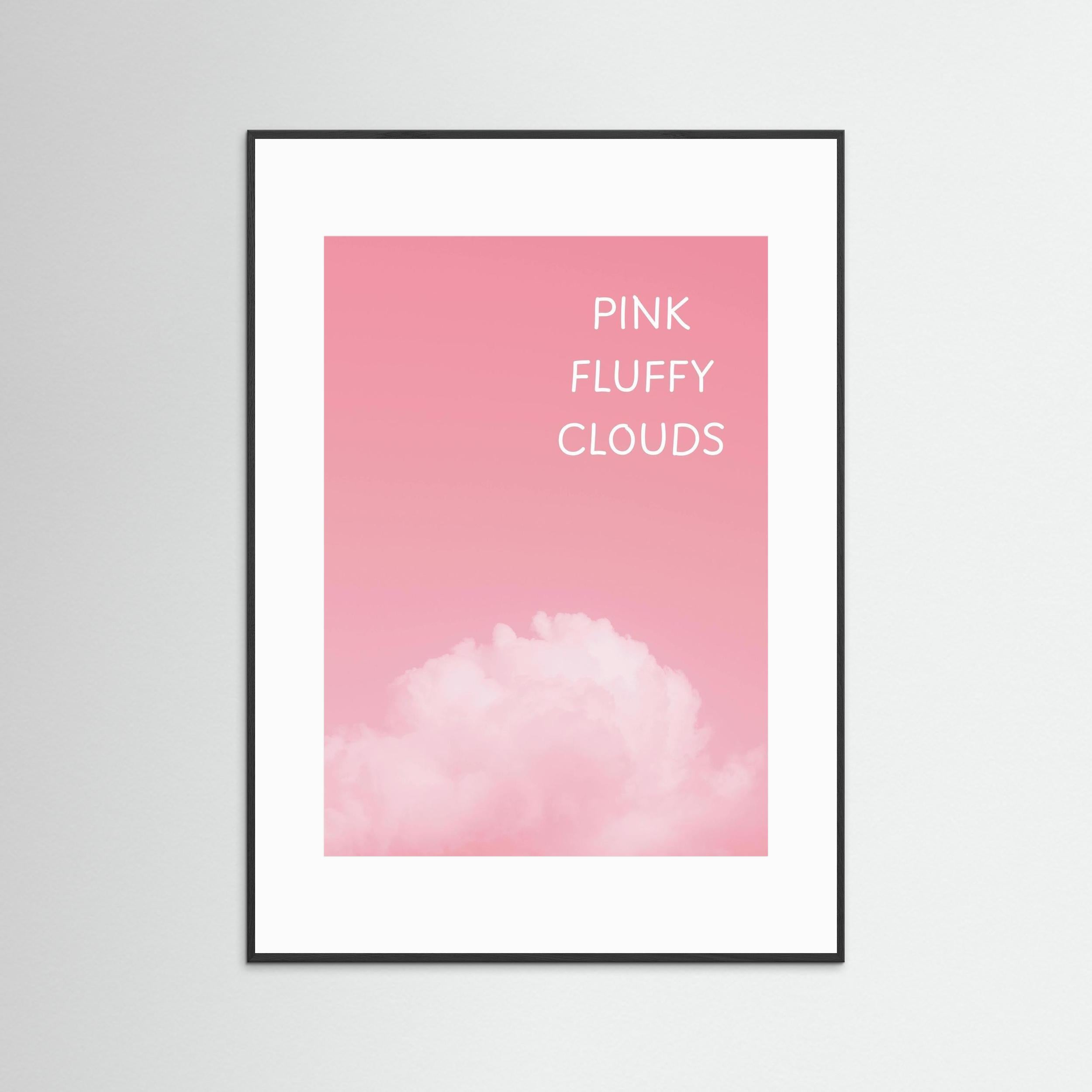 Pink Fluffy Clouds - Framed
