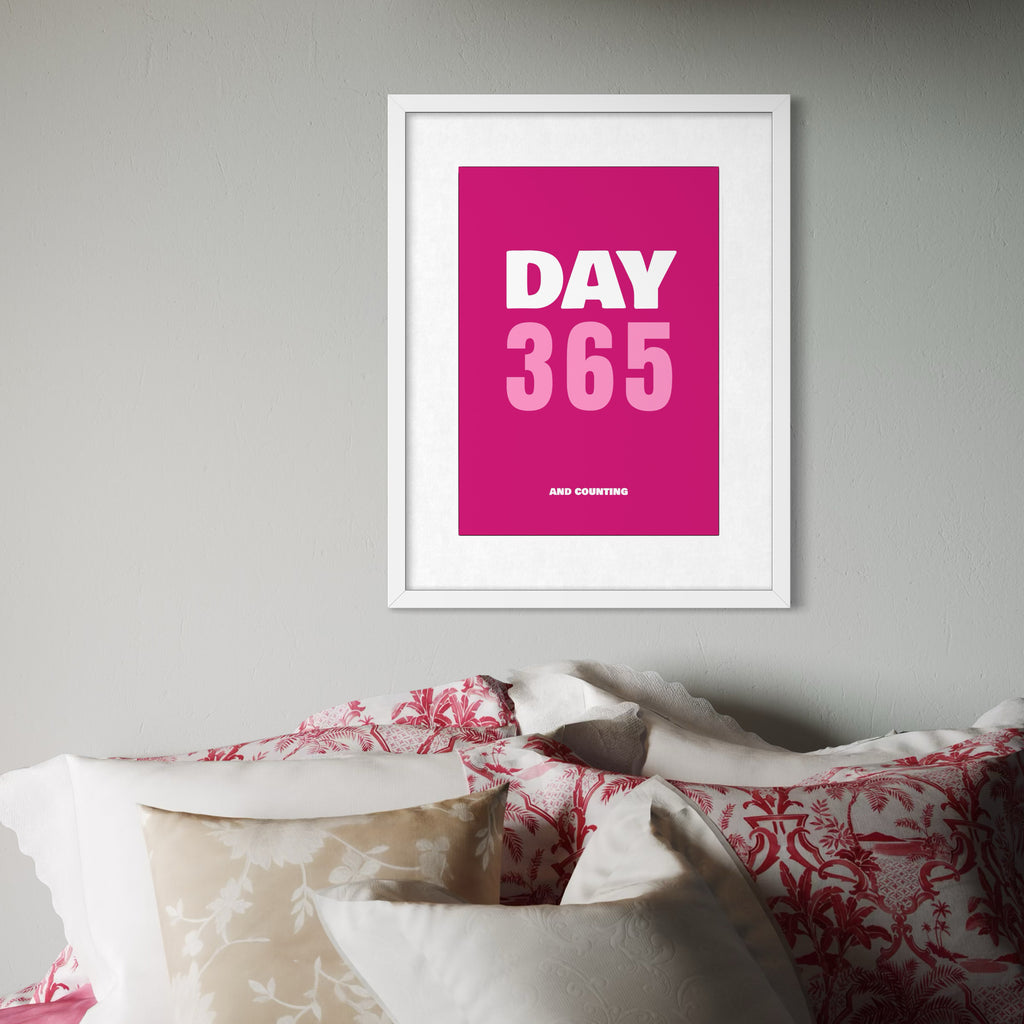 Day 365 - Pink - Framed