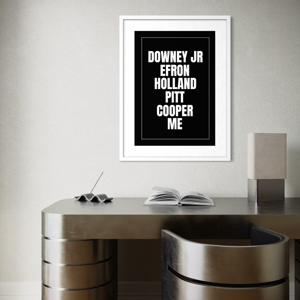 Downey Jr etc. - Black - Framed