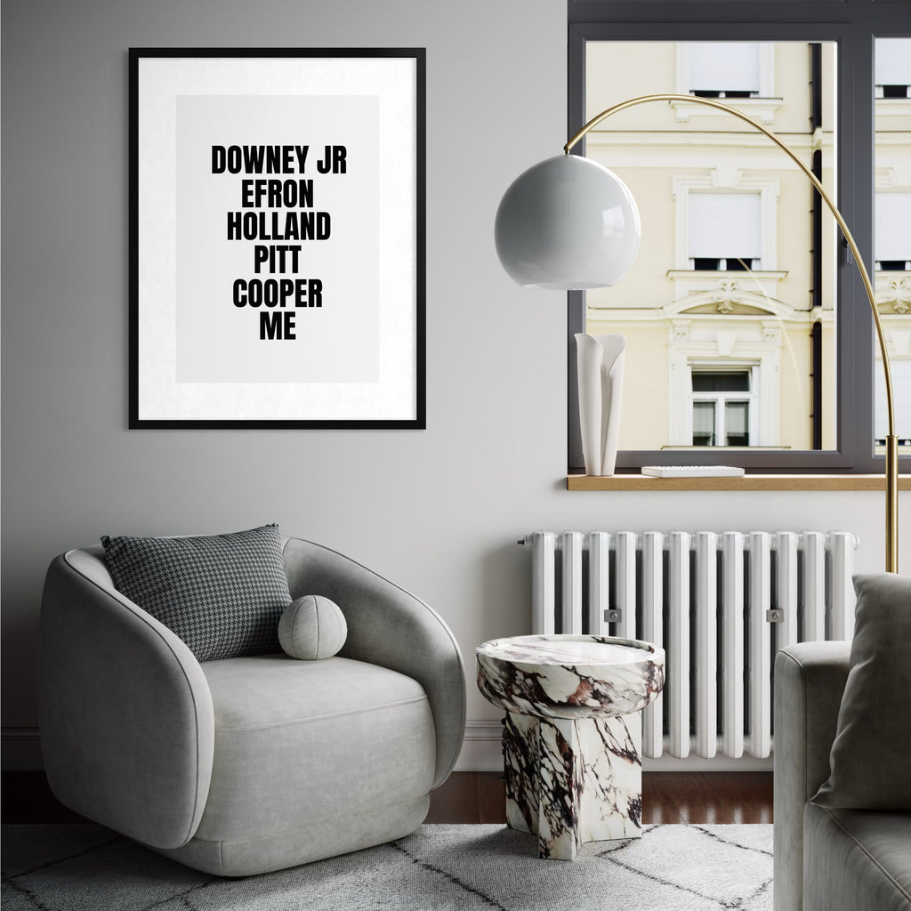 Downey Jr Etc - White - Print Only