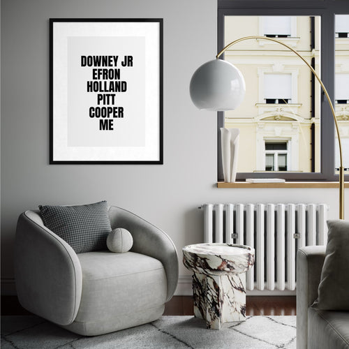 Downey Jr Etc - White - Print Only