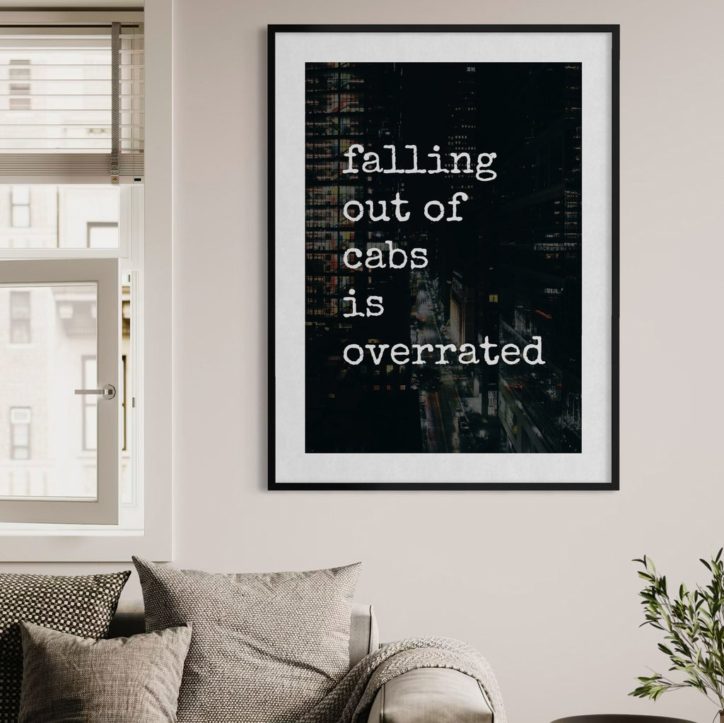 Falling Out Of Cabs - Framed
