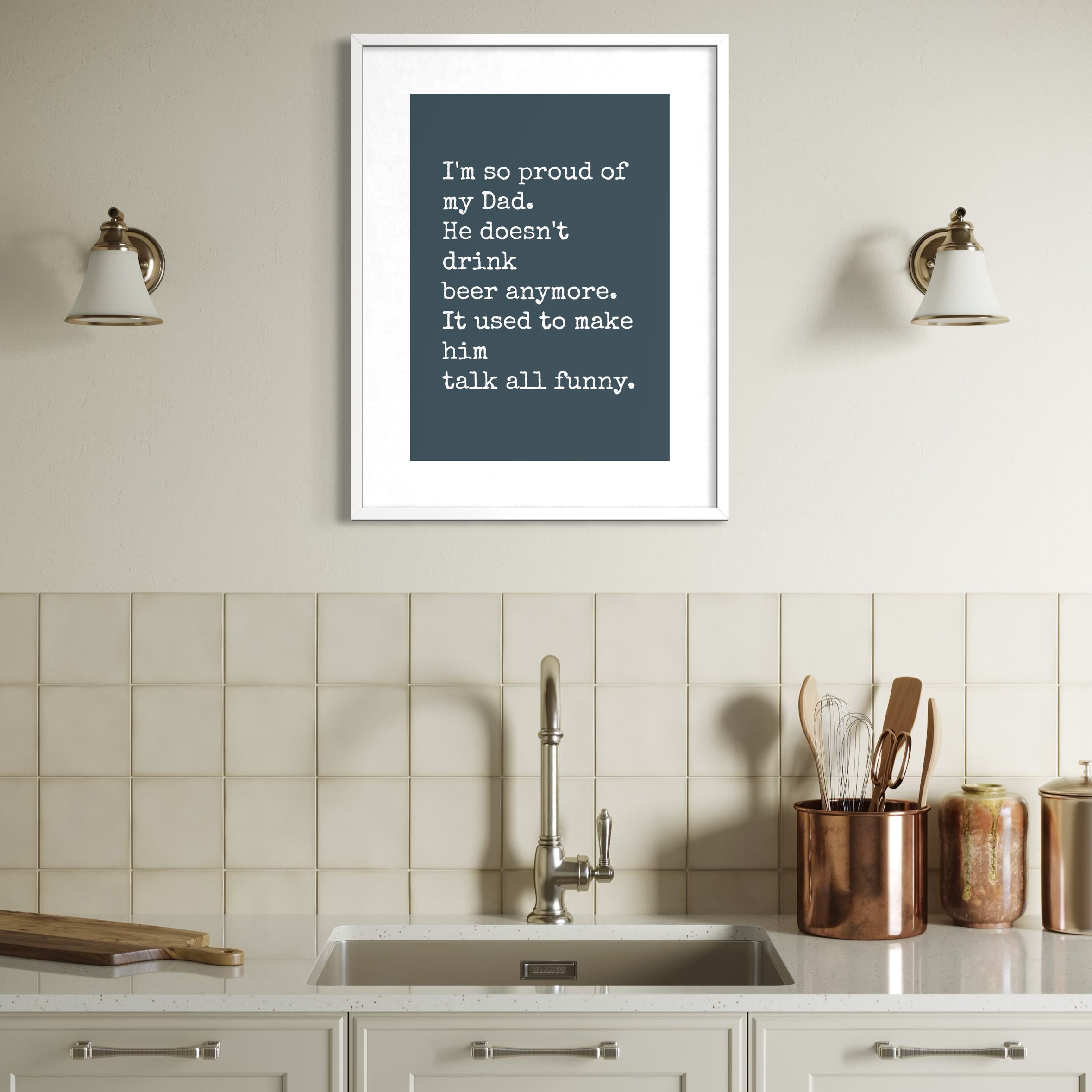 I'm So Proud Of My Dad - Framed
