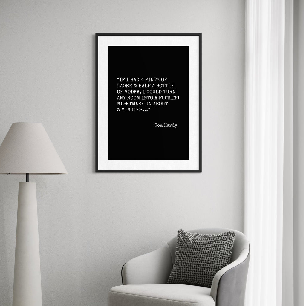 Tom Hardy, He Could - Framed