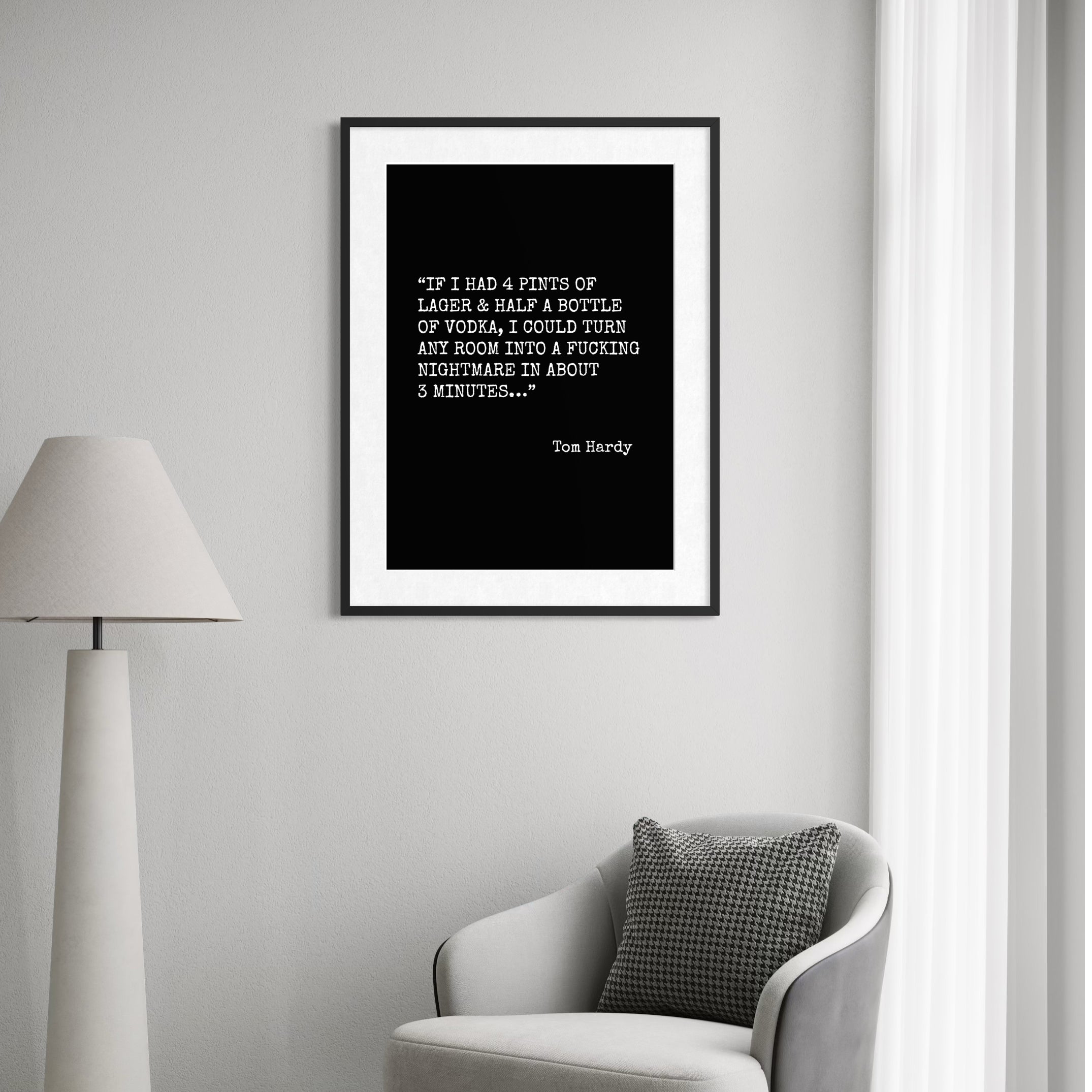 Tom Hardy, He Could - Framed