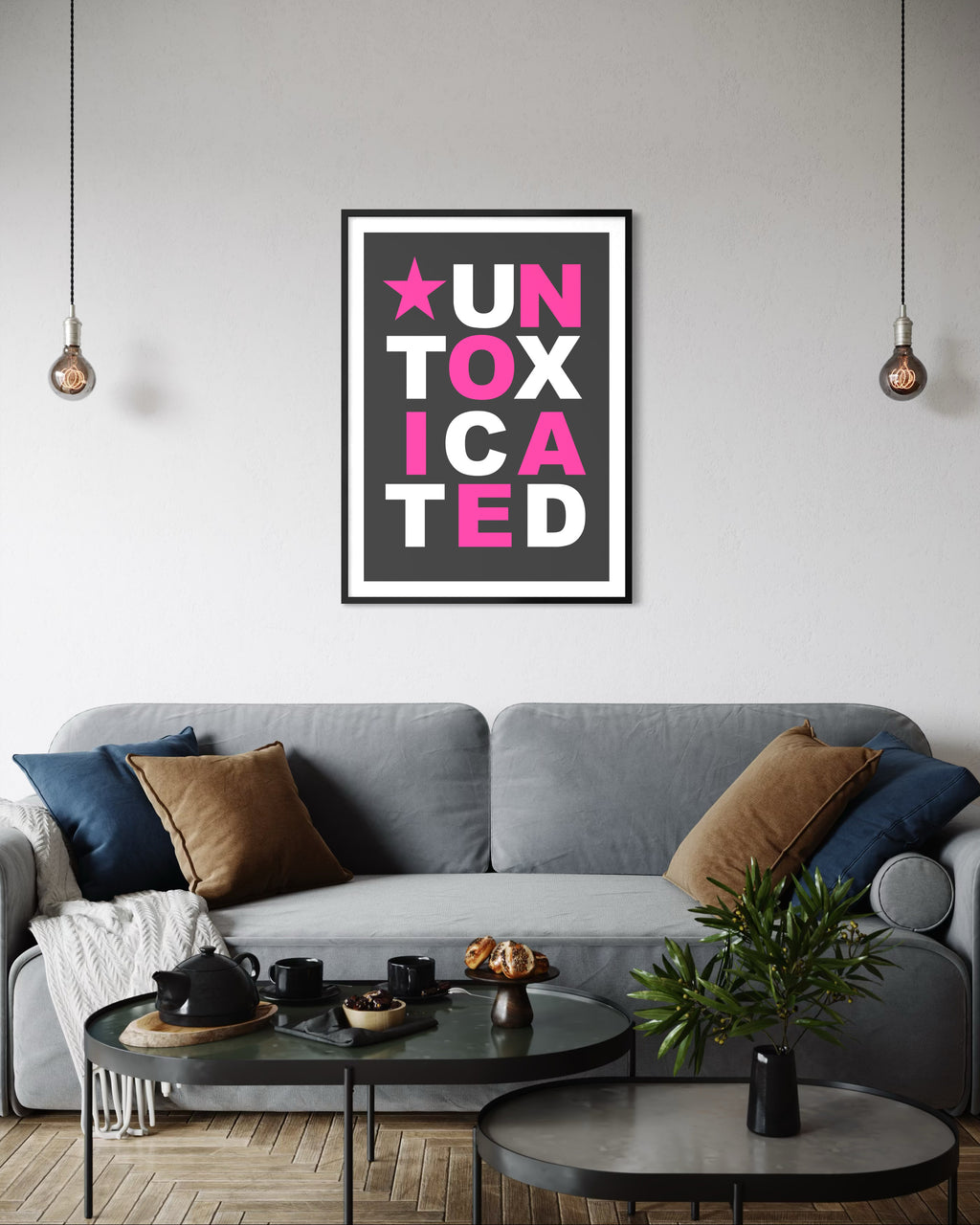 Untoxicated - Grey - Framed