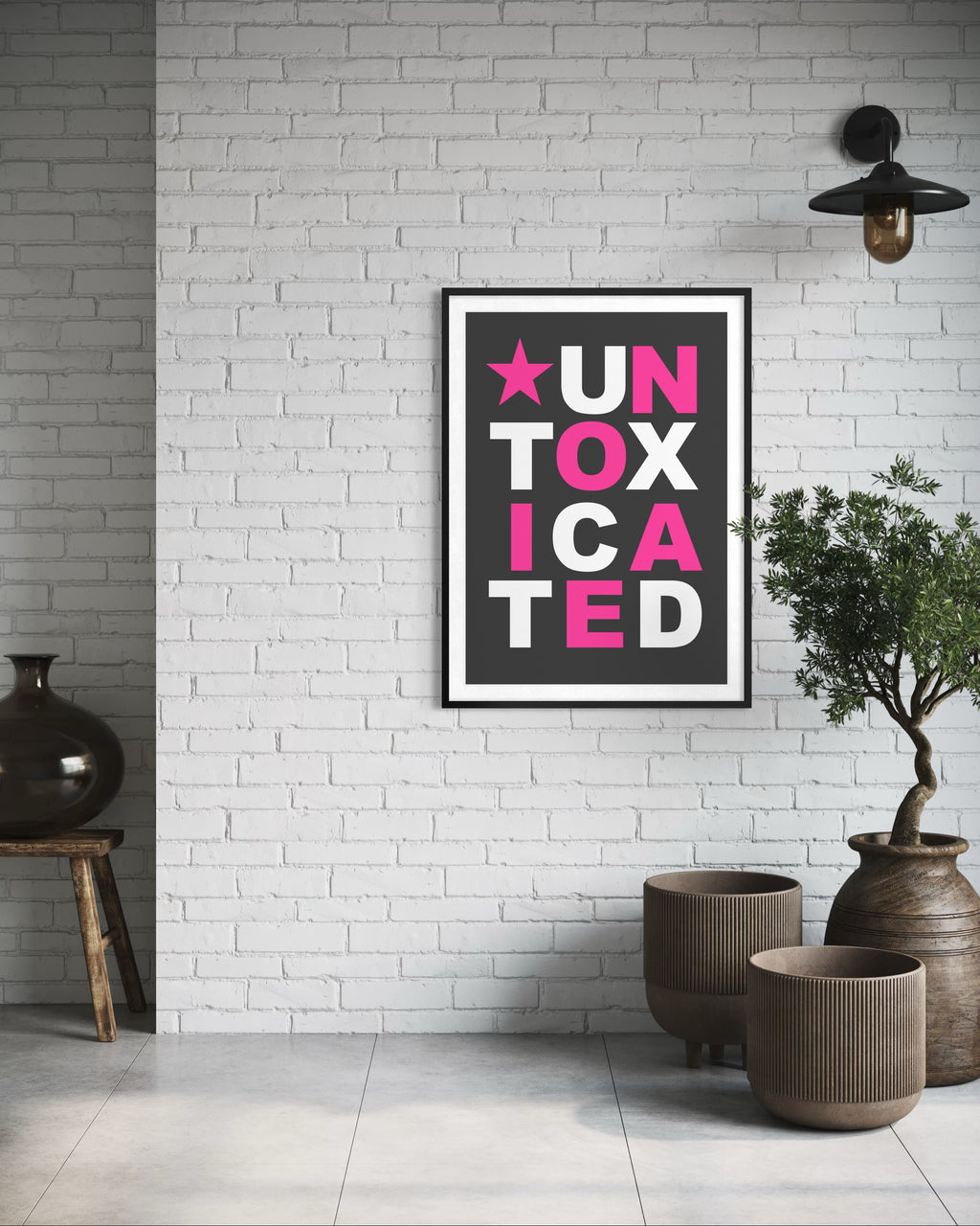 Untoxicated - Grey - Framed