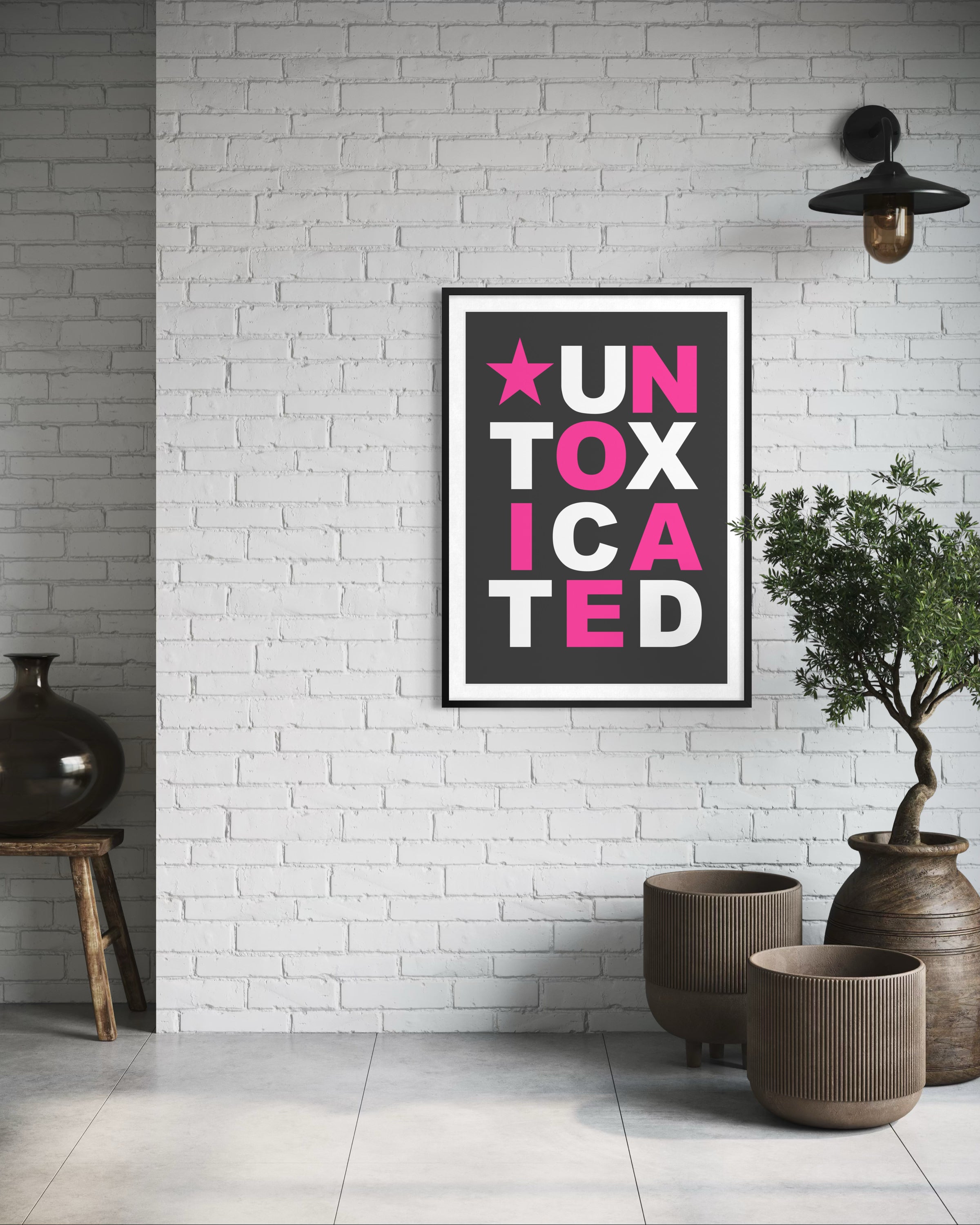 Untoxicated - Grey - Framed