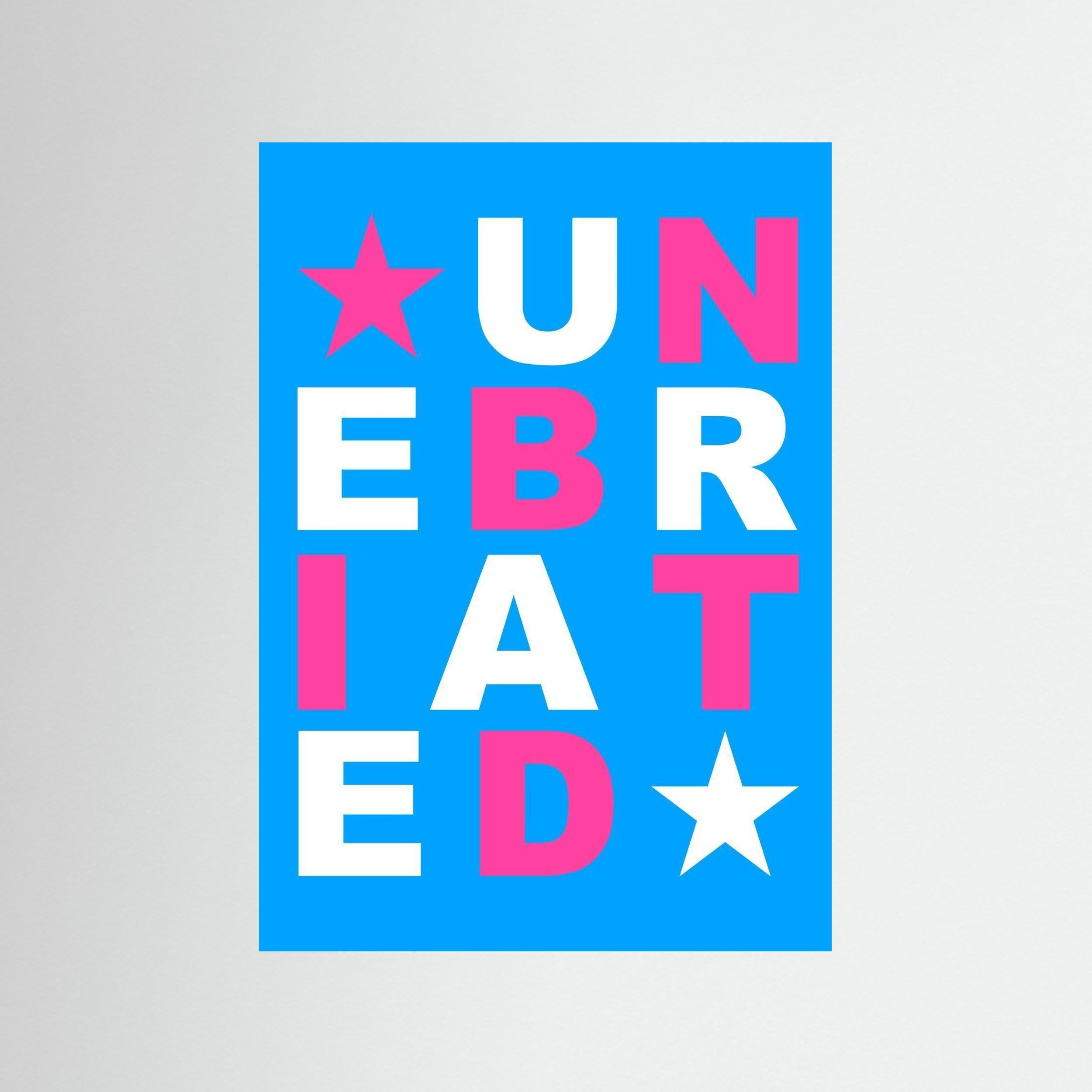 Unebriated - Blue Pink - Print Only