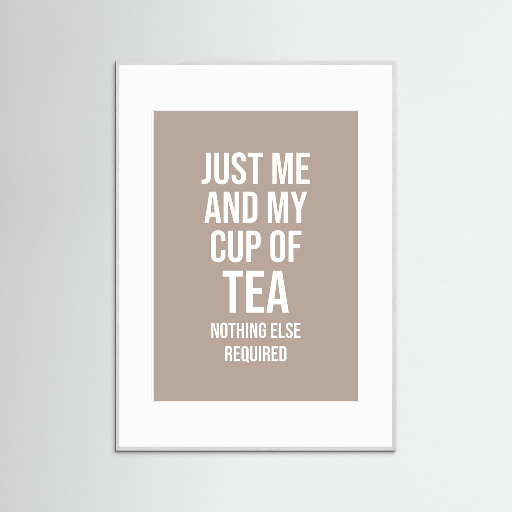 Just Me And My Cup Of Tea - Tetley Brown - Framed