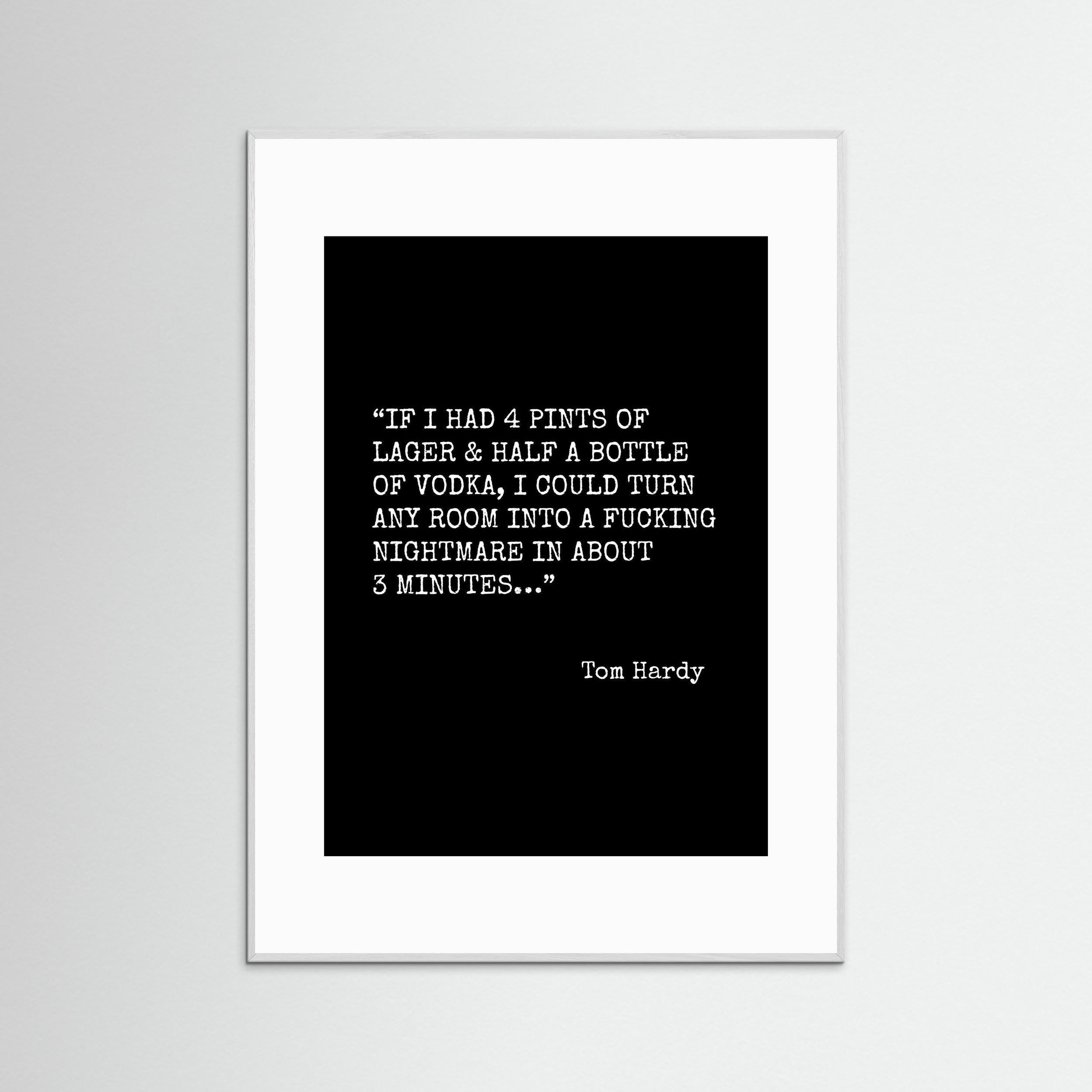 Tom Hardy, He Could - Framed