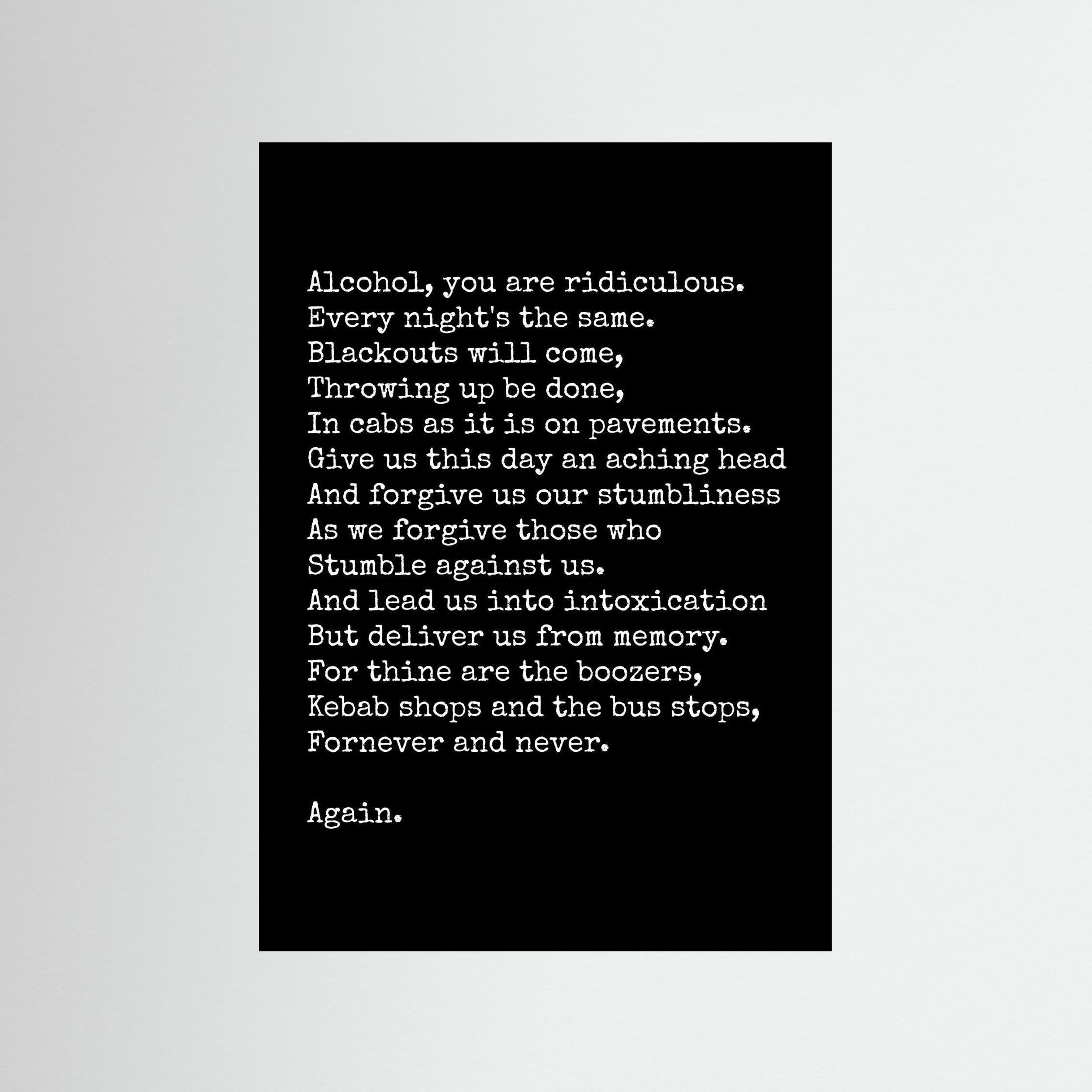 The Landlords Prayer - Print Only