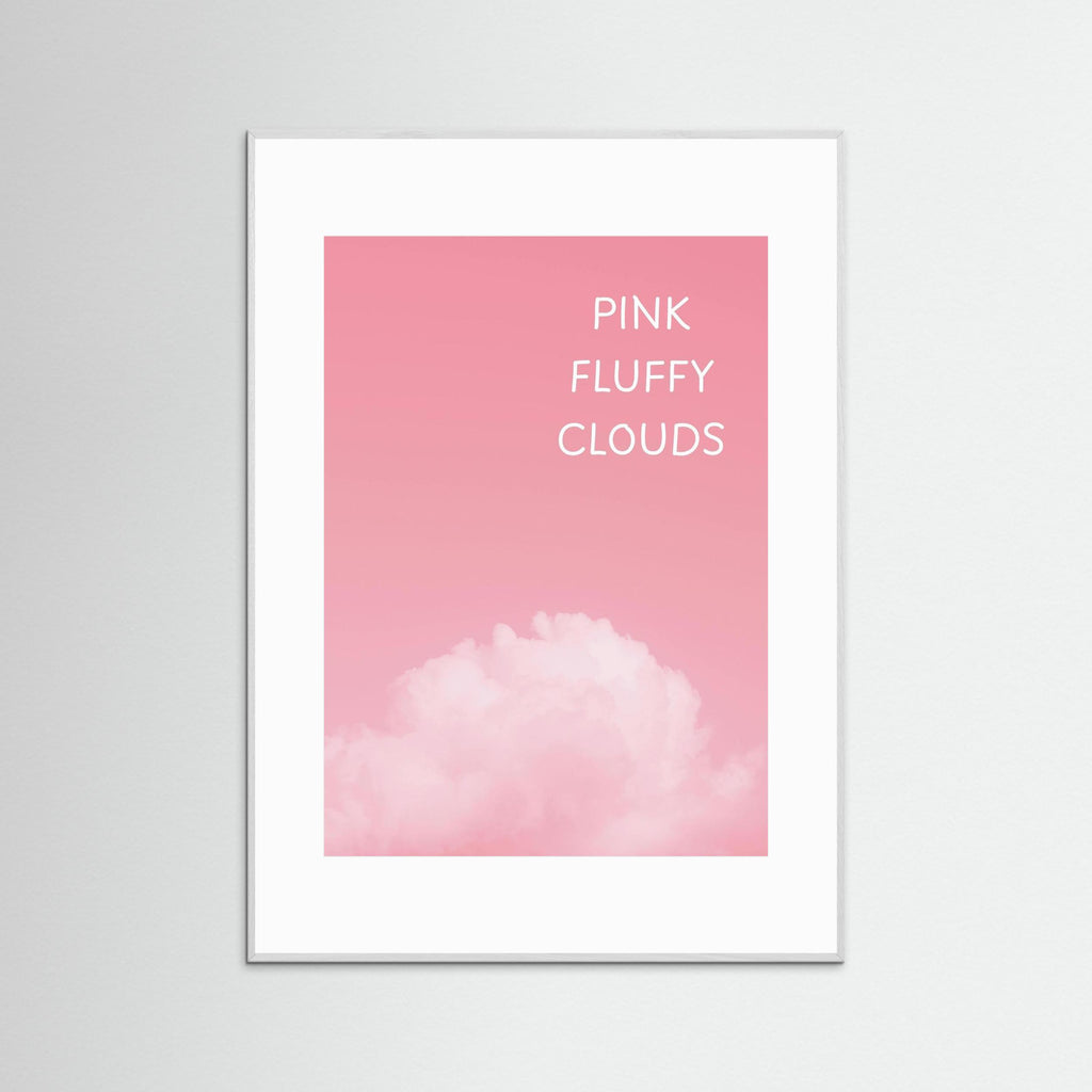 Pink Fluffy Clouds - Framed