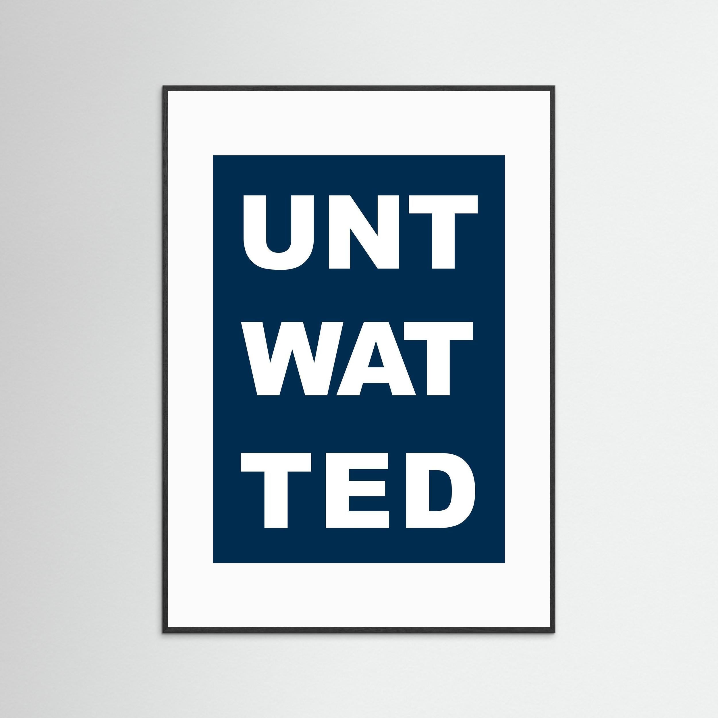 Untwatted - Midnight Blue - Framed