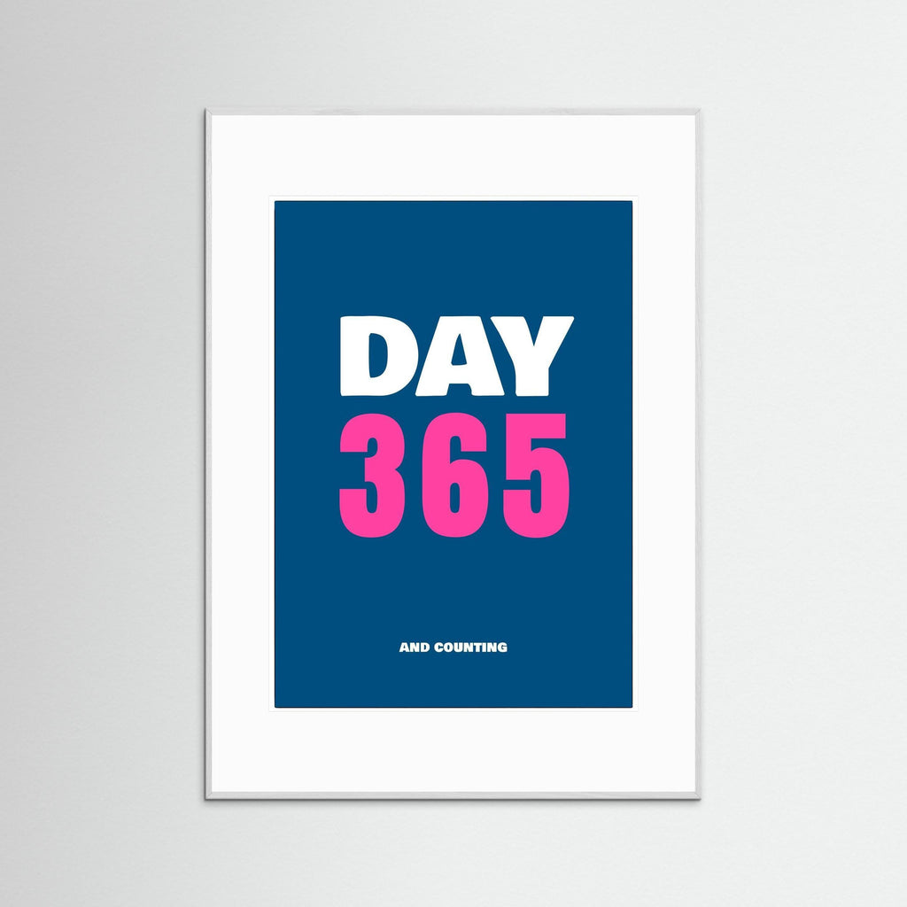 Day 365 - Blue - Framed