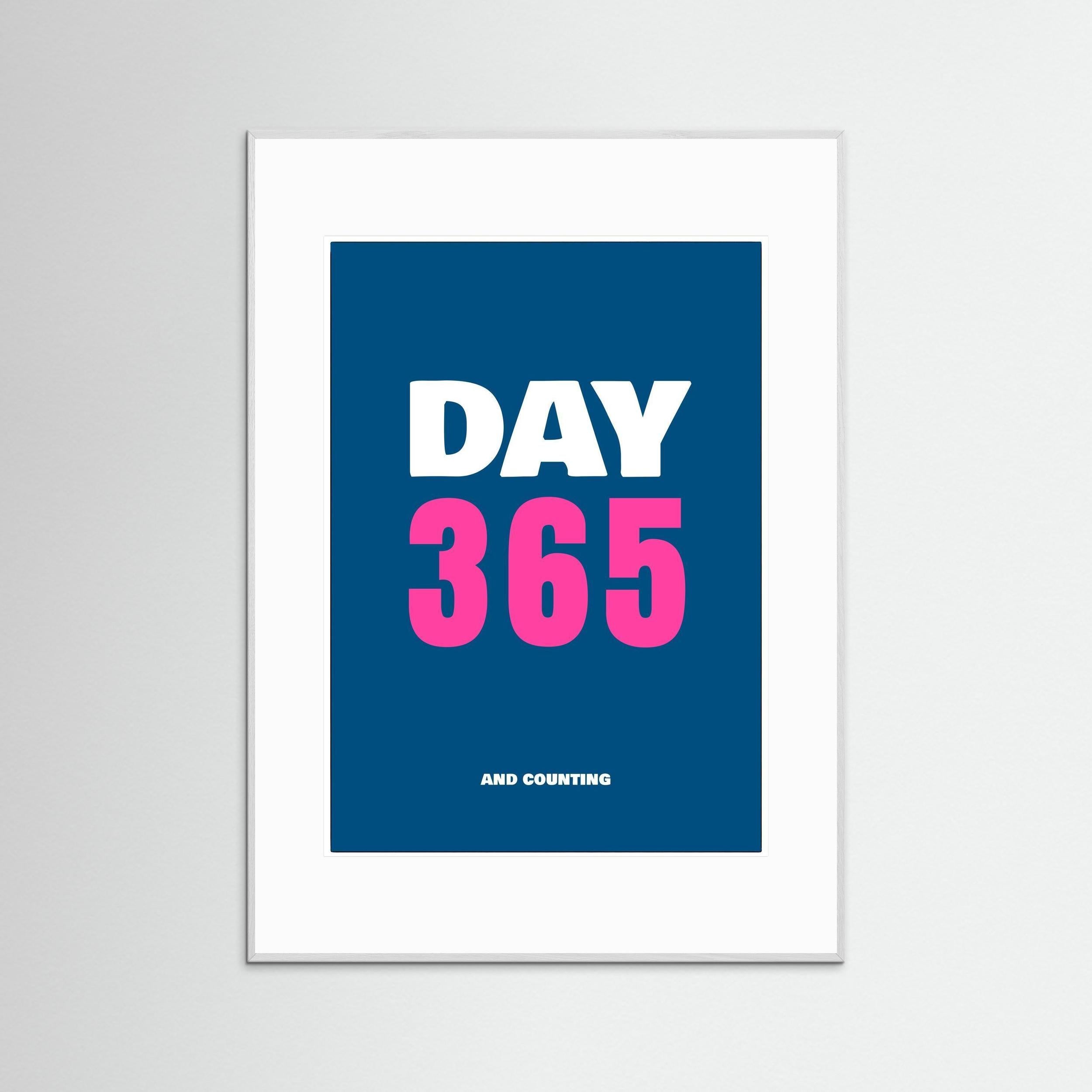 Day 365 - Blue - Framed