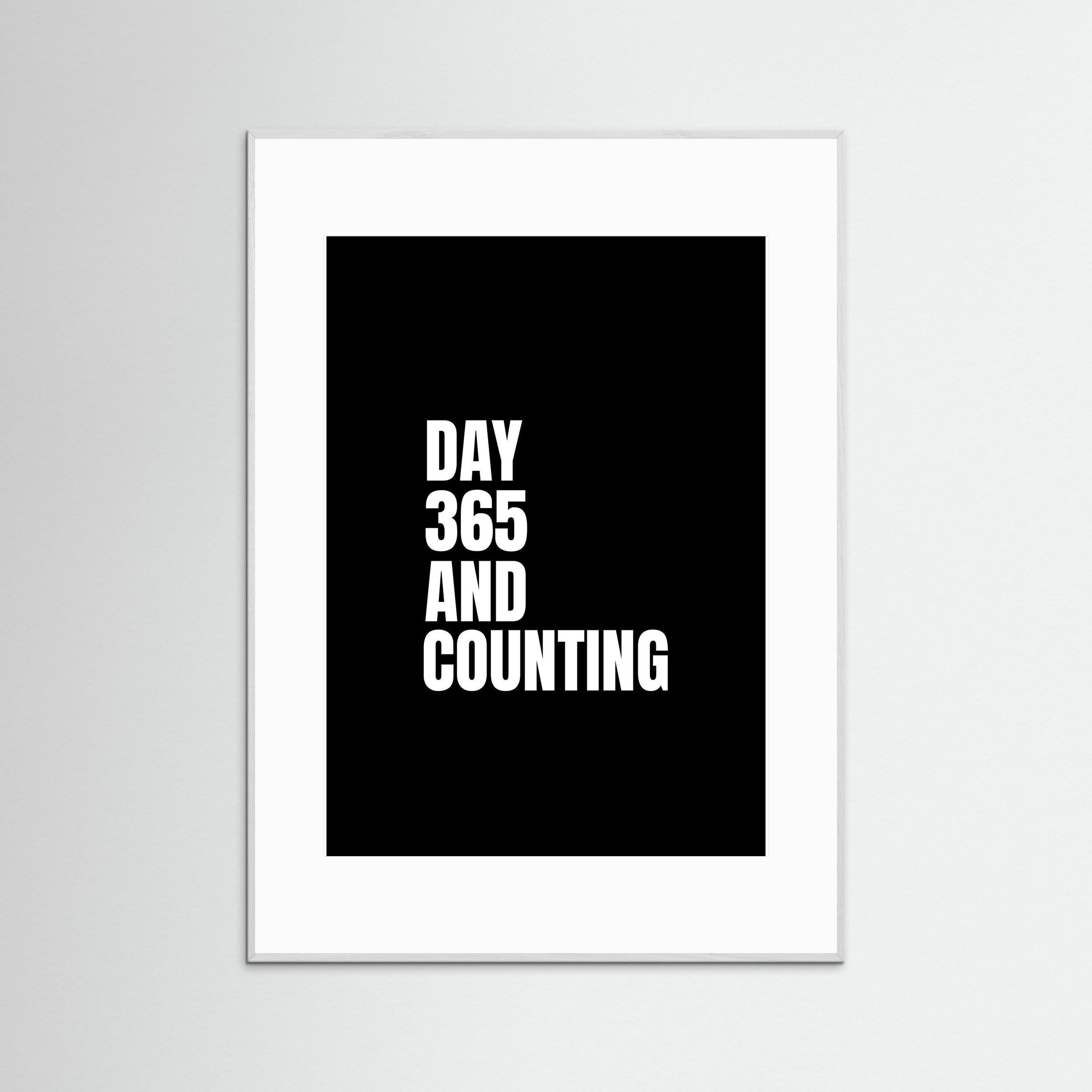 Day 365 - Black - Framed
