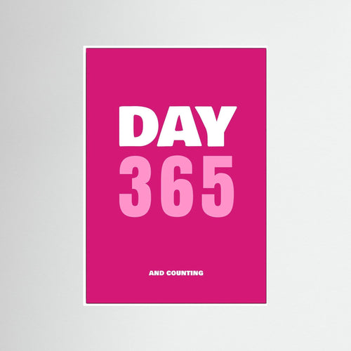Day 365 and Counting v2 - Raspberry - Print Only