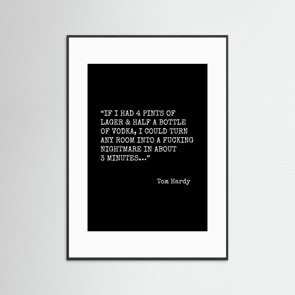 Tom Hardy, He Could - Framed