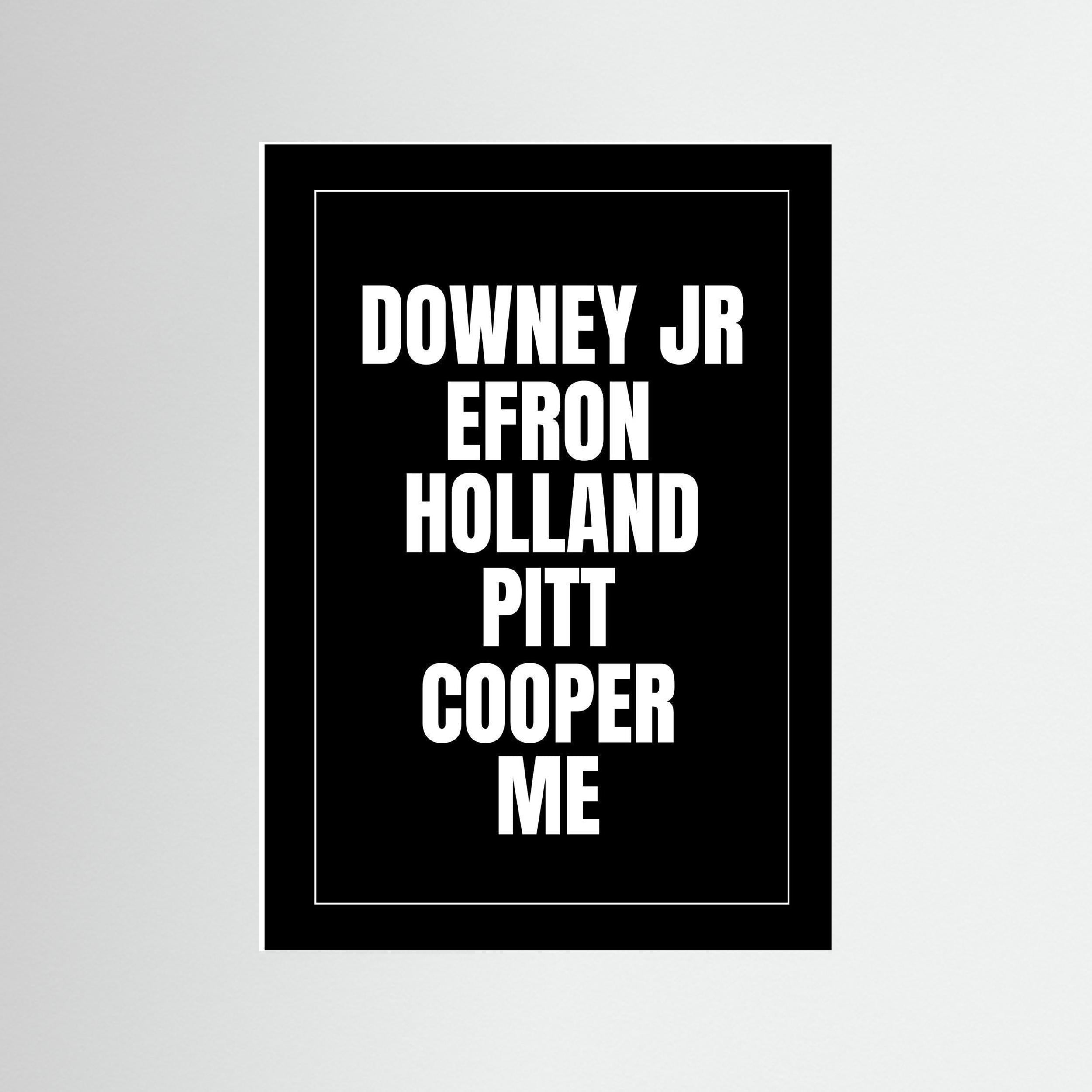 Downey Jr. Etc. - Black & White - Print Only