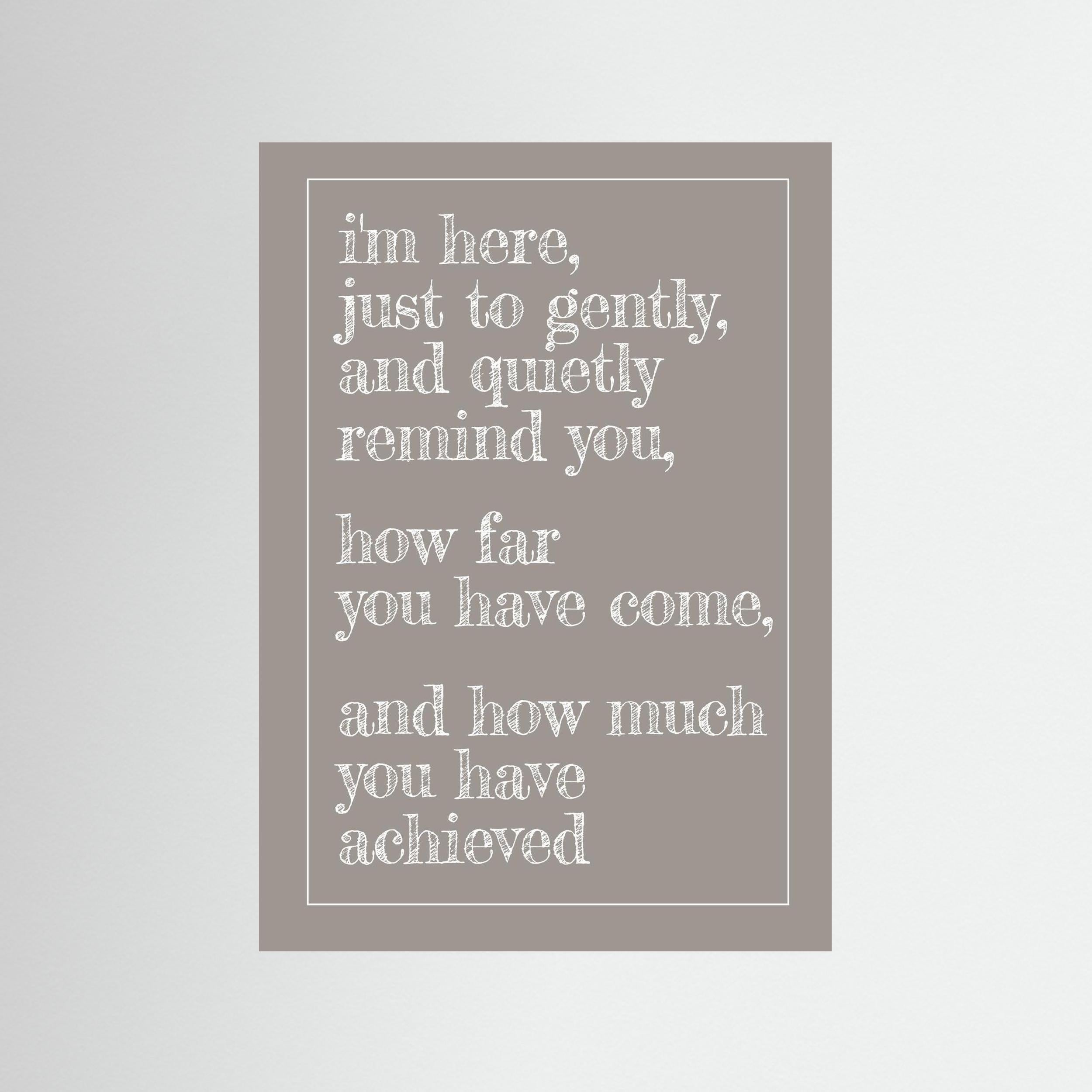 I'm Here... Print Only