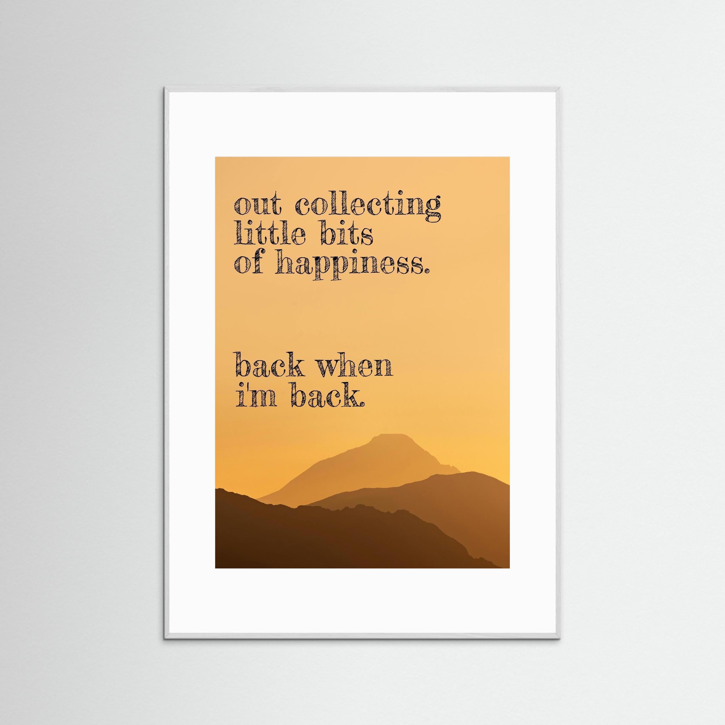 Little Bits of Happiness - Framed