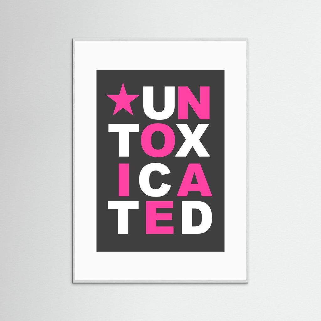 Untoxicated - Grey - Framed